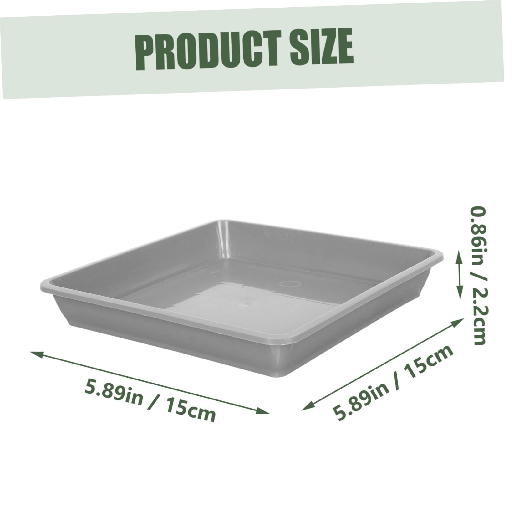 FUNOMOCYA 10Pcs Flower Pot Trays Water Holding Bases for Use Design Easy to Clean Sun Aging for Plant Pots