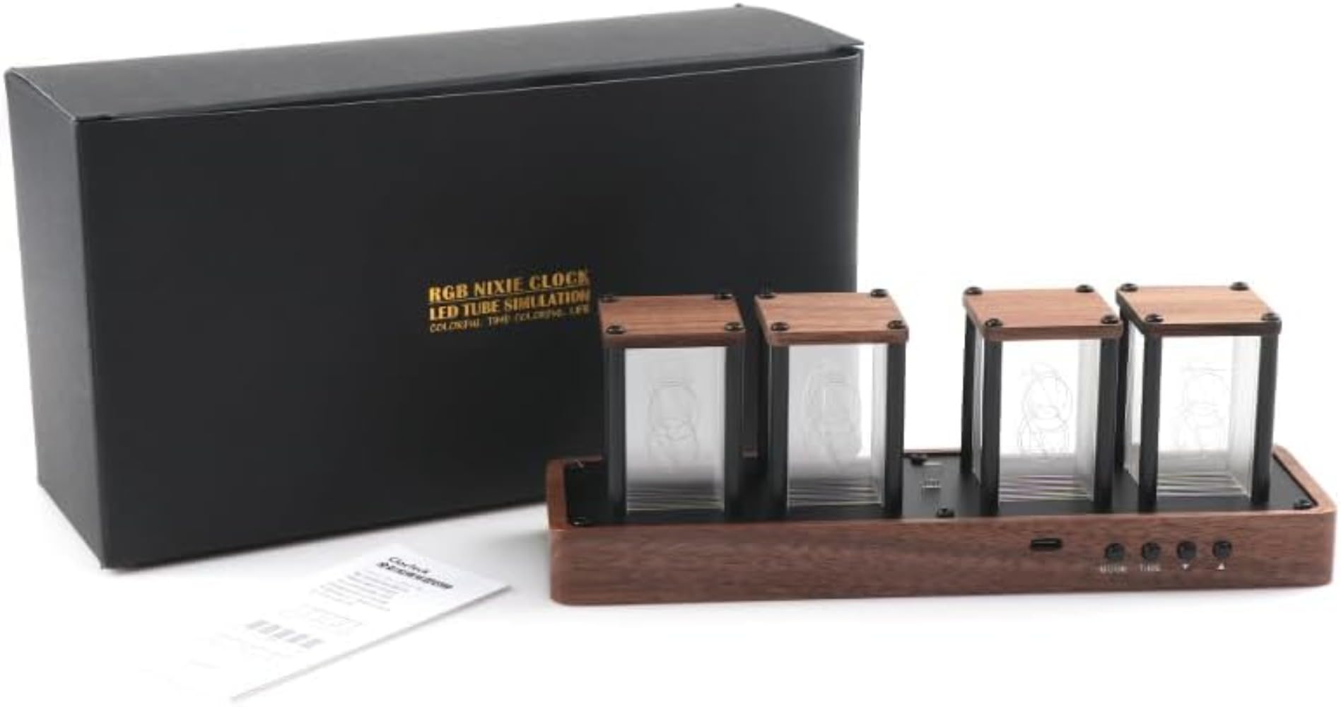 Amazon.co.jp: ニキシー管 時計 Wi-Fi同期 & 1600万色カスタマイズ可能