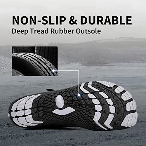 Grand Attack Barefoot Shoes Men Minimalist Lightweight Cross-Trainer Zero Drop Wide Toe Box Wrestling Weightlifting Walking Shoes Trail Running Sneakers Black Size 9 #TOP1