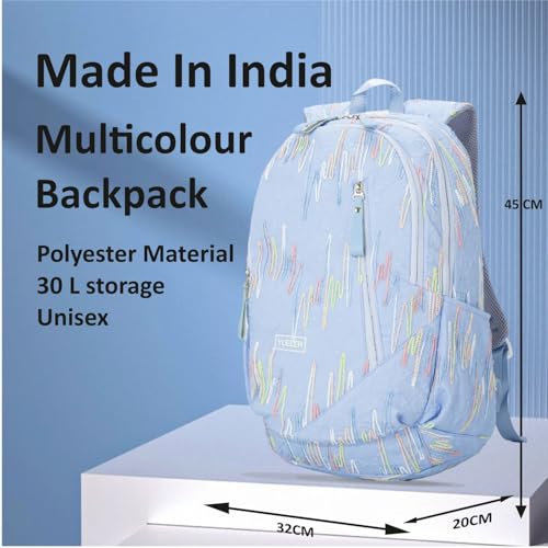 Image of Tinytot 30 Litre Japanese Korean Style School Bag Water-Resistant Laptop & Travel Backpack - Unisex Large 18 Inches Multipurpose Student Backpack for Boys & Girls, Men & Women
