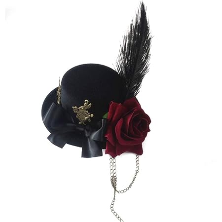 Amazon Co Jp Misaki ゴスロリ 帽子 ヘアクリップ Lolita ミニハット ロリータ 髪飾り 薔薇 ウサギ リボン 羽根 チャーム付き コスプレ 吸血鬼 茶話会 Cos 赤 黒 ジュエリー Amazon Co Jp Misaki ゴスロリ 帽子 ヘアクリップ Lolita ミニハット ロリータ 髪飾り 薔薇 ウサギ リボン 羽根 チャーム付き コスプレ 吸血鬼 茶話会 Cos 赤 黒 ジュエリー