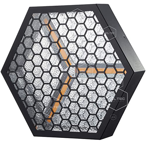 Woltec Hexagonal Retro Stage Par Light For Disco And Dj Parties Background Effect – A Sound Active 3 X 60W Ww And 47 Rgb Led Rave Light With Tungsten-Look Filament And Rgbw Glow Of Strobe Lamp #TOP1