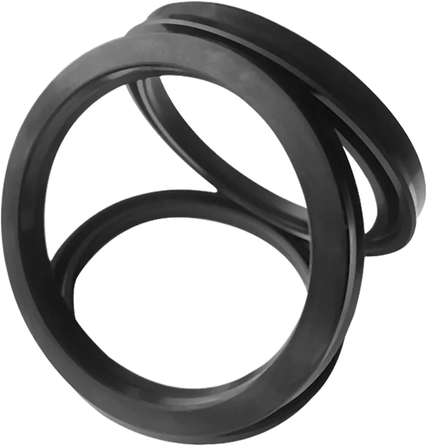2PCS Black Hydraulic Cylinder Oil Seal Ring Nitrile Rubber Cylinder Seal Ring Thickness(14x22x5mm 2PCS)