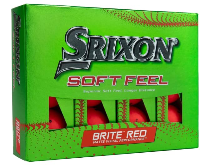 Srixon Soft Feel 13 Red Personalized Golf Balls