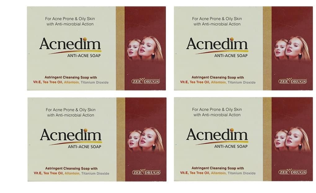 Acnedim Soaps For Acne and Dark Spots remove Acne and Pimples(Pack of 4)(75gm Each)-picture-23