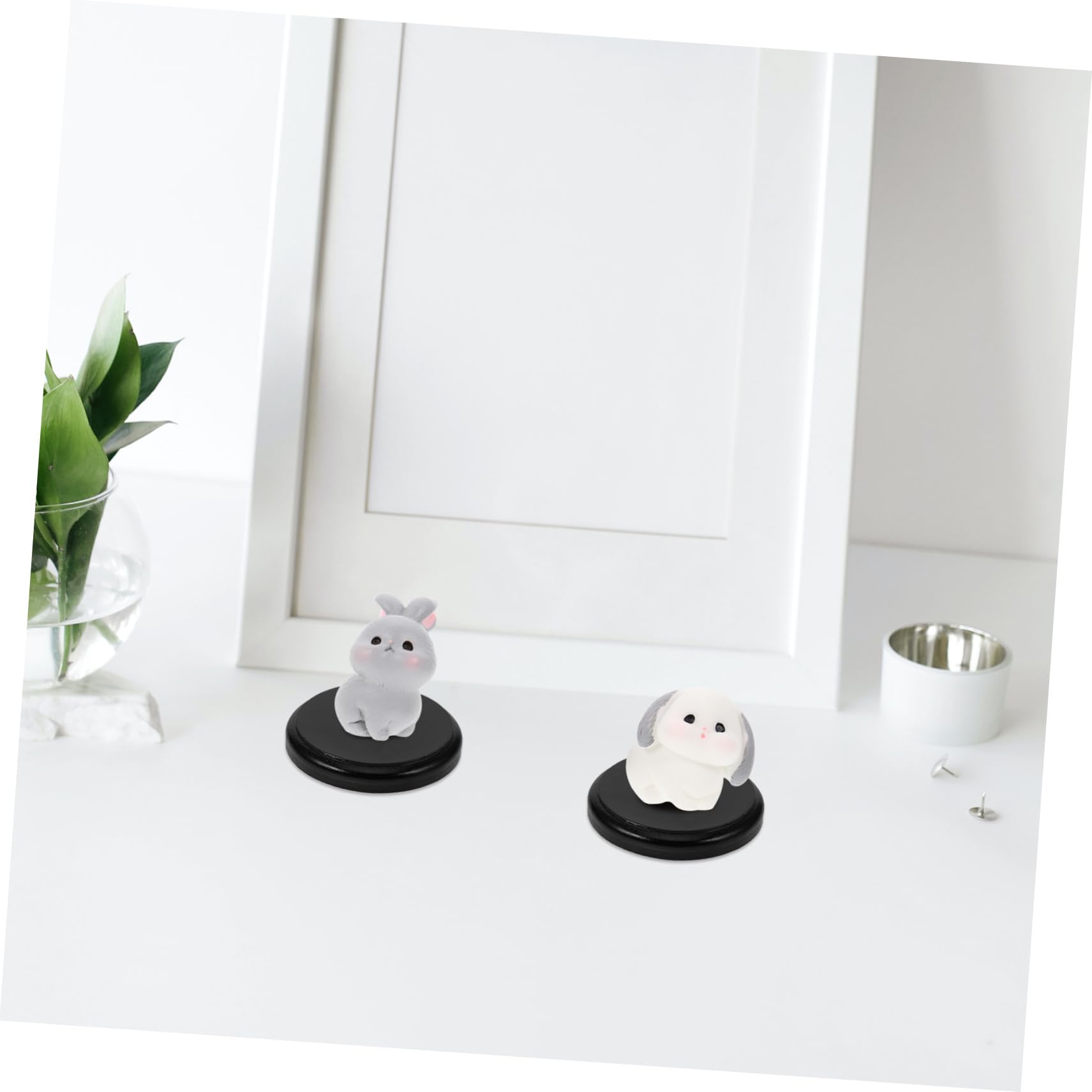 Cabilock 15 Piezas Base De Muñeca Bases Para Mini Muñeca Base En Miniatura Mini Bases Redondas Base De Exhibición De Mini Muñecas Miniatura De Base Circular Base Redonda Black Madera