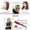 Automatic Hair Curler, Hair Rotating Curling Wand with Extended Ceramic Barrel, Auto Off, Red