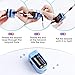 Pulse Oximeter Fingertip, ATMOKO SpO2 Blood Oxygen Saturation Monitor Heart Rate Monitor with Large LED Display Finger Pulse Meter, Included Batteries and Lanyard for Home, Exercise and Travel Use