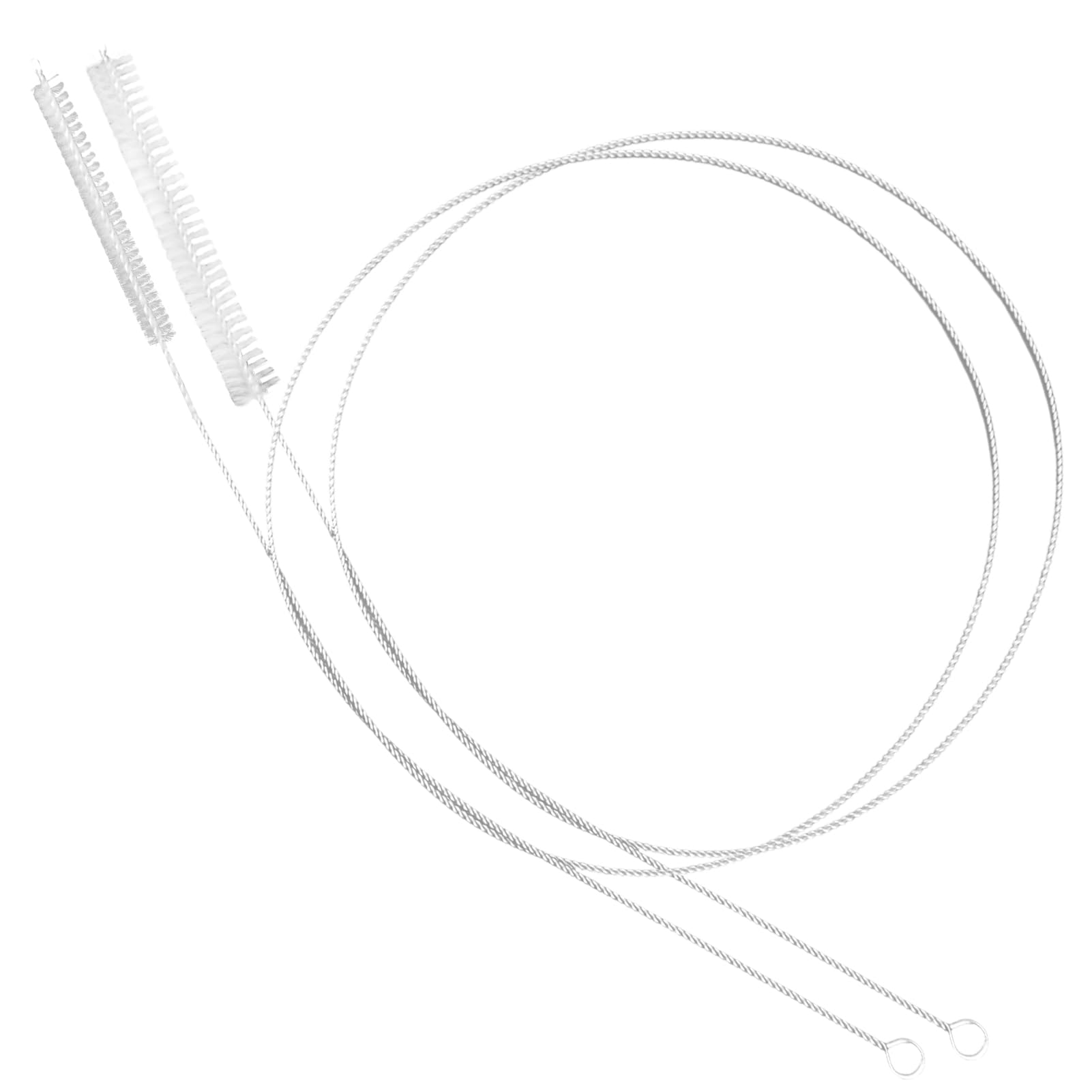 Lunga Spazzola Flessibile 100cm, 2 Pezzi Spazzole Resistenti e Facili da Usare, Spazzola Multifunzione per Pulire Bottiglie, Tubi, Provetti, Teste, Fessure e Aperture Strette