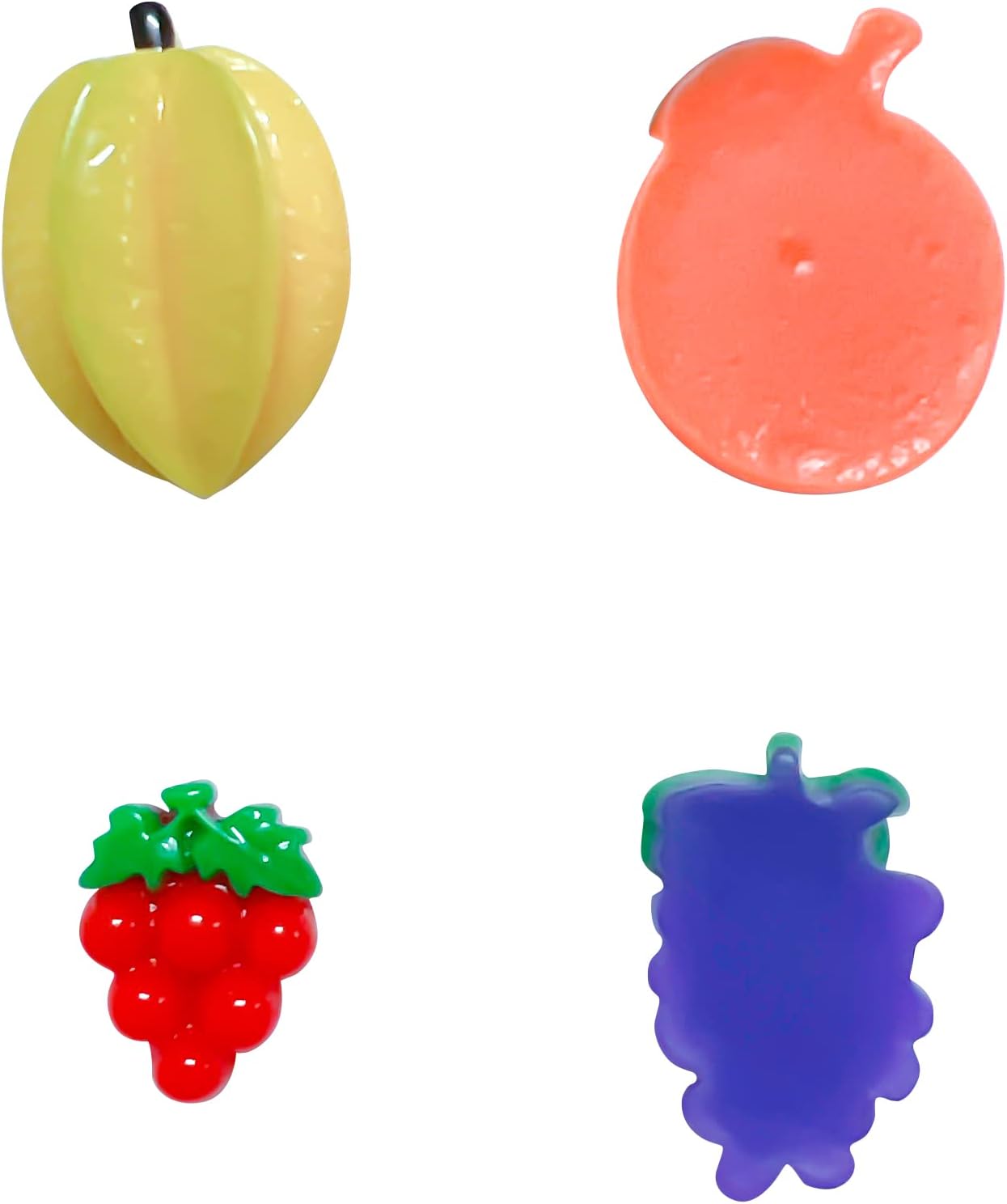 100pcs Miniature Mixed Fruits Decoration Resin Sets for Childs Doll House Pretend Kitchen Play Cooking Game DIY Party