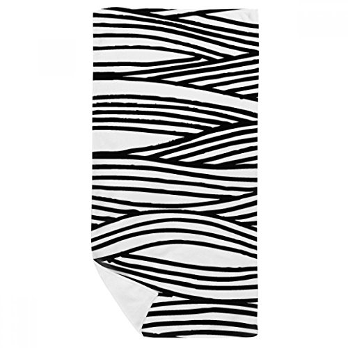 Gant de toilette doux texture Wave Line absorbant et confortable de dimension 35x70cm