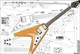 flying v gibson new Splendidamente disegnato utilizzando il software CAD