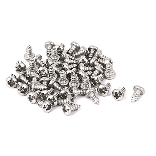 Tornillos autorroscantes M2.2x4.5mm cabeza redonda Phillips 50 pcs miniatura 1