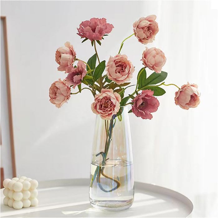 Amazon.co.jp: ガラス花瓶 フラワーベース yk31377 クリア虹 : ホーム