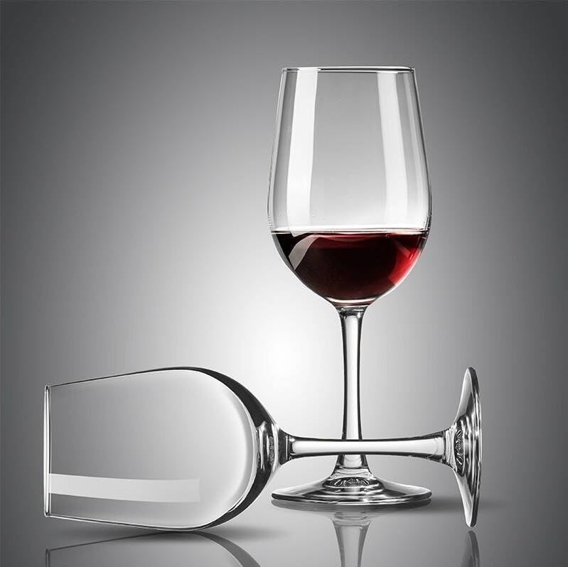 NVRA Italian Premium Wine Glasse Set of 4 | 360 ML Crystal Clear Glass for White or Red Wine Champagne Brandy Burgundy Cocktail Party | Best Gift, Transparent Unique Tablewares