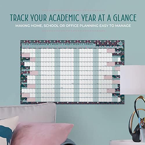 Boxclever Press Academic Wall Planner 2022/2023 (Linear Layout). Mid Year Wall Planner 2022-2023 runs Aug22 - Aug23. DELIVERED ROLLED! Laminated Academic Year Wall Planner 2022-2023 - 70 x 43cm