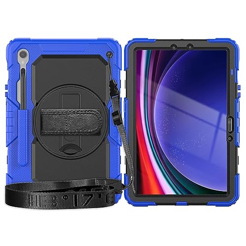 Coque Samsung Galaxy Tab S10 FE rotative antichoc avec film écran et porte-crayon rigide