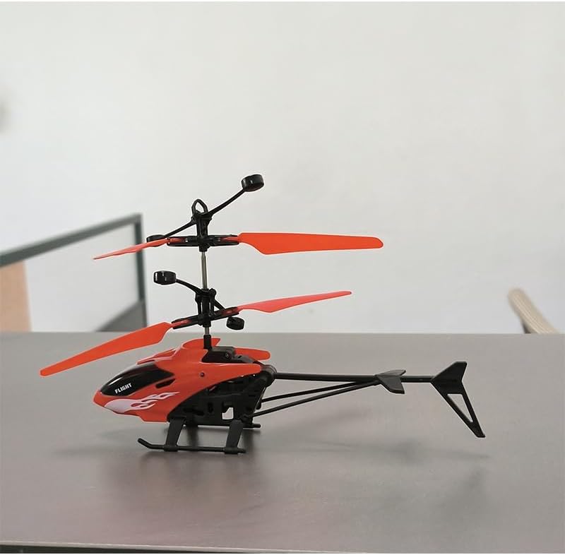 Gesture Sensing Indoor Flying Helicopter Toys, Remote-Controlled Helicopter Children's Toys with LED Lights, Birthday Gifts for Boys and Girls (Red) image 3