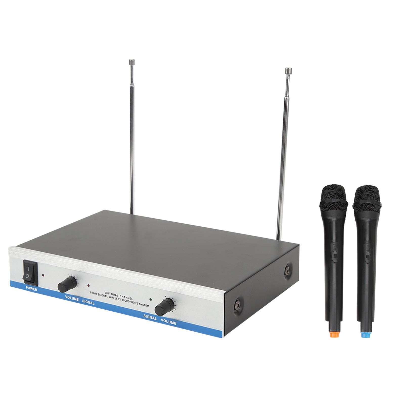 Mikrofon Bezprzewodowy, Full Sound Professional Eliminacja Gwizdów Automatyczne Parowanie 100-240 V Oddzielna Regulacja Głośności Bezprzewodowy Mikrofon śpiewający do Karaoke