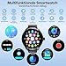 OUKITEL Smartwatch Herren Rund mit Bluetooth Telefonie und Sprachassistenz, 1.39 Zoll Touchdisplay, 100+ Sportmodi, IP68 Wasserdicht Sportuhr, Fitnessuhr mit Herzfrequenz/Schrittzähler für Android iOS
