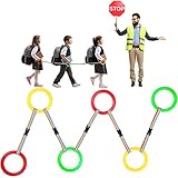 Shappy 6 Pcs Walking Rope for Preschool with Handles Preschool Rope for Walking in Line Colorful Outdoor Safety Daycare Rope for Kids Children Toddlers Schools Teachers Kindergarten(Red Yellow Green)