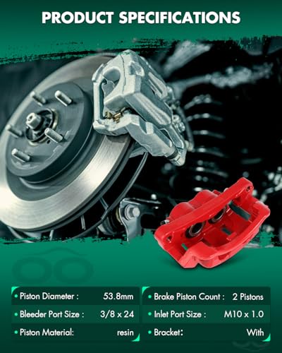 Image of SCITOO 18-B4790 Front Right Passenger Side Brake Caliper Fits For Ford For Excursion 2000-2005,For Ford For F-250 Super Duty 1999-2004,For Ford For F-350 Super Duty 1999-2004, With Bracket,1PC
