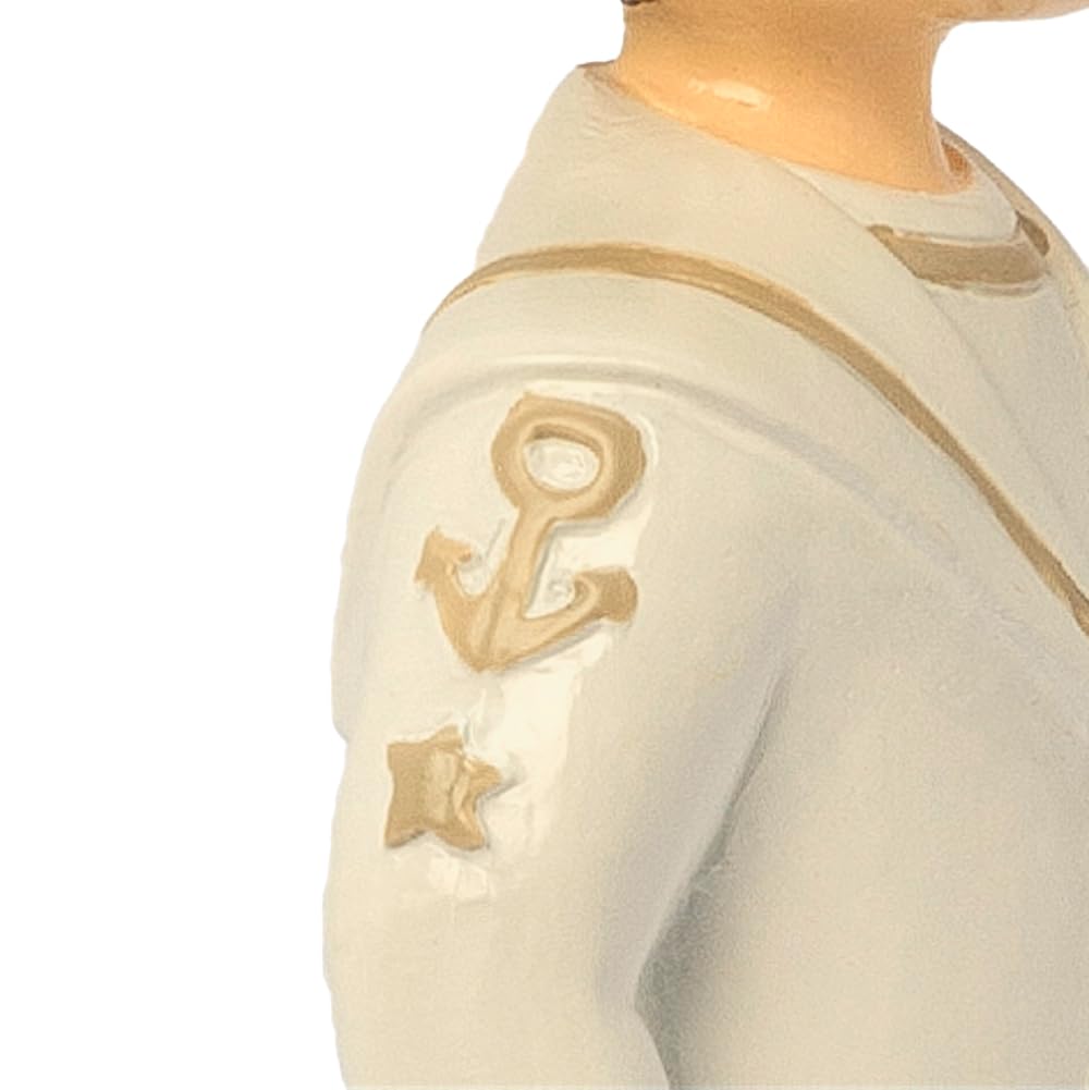 Mopec Y738 Figura Comunión Marinero Camisa Beige Mano en Bolsillo 17 cm.