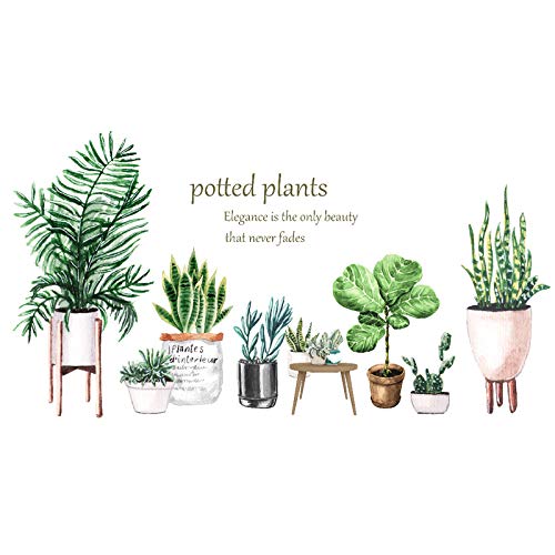 Vinilos Decorativos de Plantas Tropic. 2 Hojas 106x57 cm miniatura 2