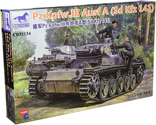Maquette Panzer III Ausf A Bronco Models cb35134 avec détails de haute précision