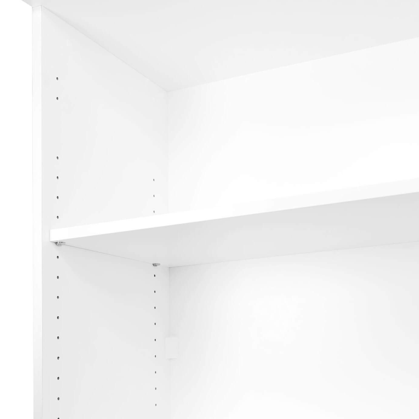 Weber Büro Uni Armadio per archiviazione 1,2M chiudibile a Chiave 3OH Bianco Armadio per Ufficio Armadio con Ante scorrevoli