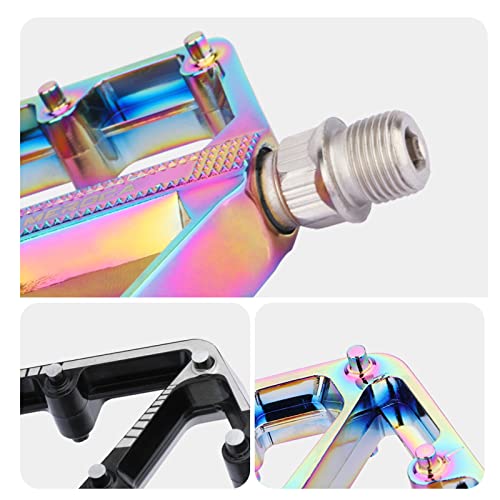 Meroca Mountain Bike Pedals Aluminum Du+ Perrin Pedals Aluminum Pedals Footpegs #TOP6