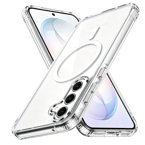 Magnetic Cover Compatible with Samsung Galaxy S25 FE / S26 FE, Clear