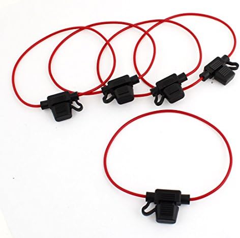 Uxcell a14012100ux0387 5 Pcs 32V 30A Mini ATC Blade Fuse Holder Container (Pack of 5)