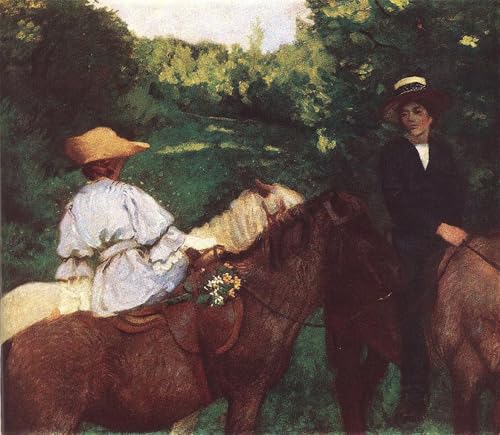 Imagen de lienzo niños a caballo solución elegante para decorar paredes vacías 60x90cm