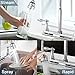 Upgrade RV Kitchen Faucet, Premium Metal RV Kitchen Sink Faucet Replacement with Flexible Arc 360 Degree Rotatable Sprayer for RV, Campers, Motorhomes, Travel Trailers (8 inches Apart)