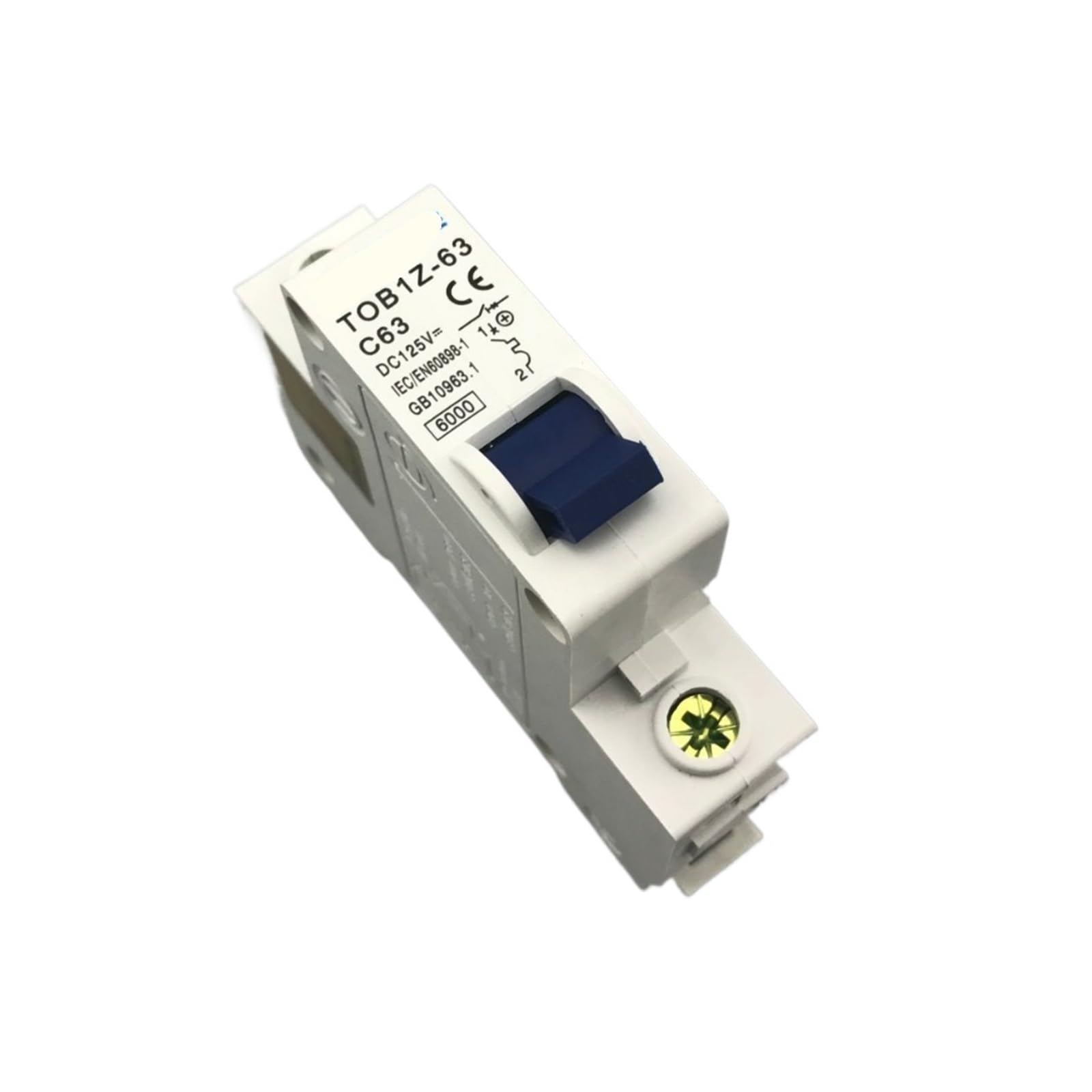 Disjoncteur 1P 63A DC 125V courbe C interrupteur automatique de protection continue