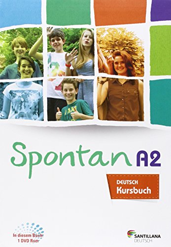 Portada de Spontan A2-B1 Kursbuch+arbeitsheft+dvdr