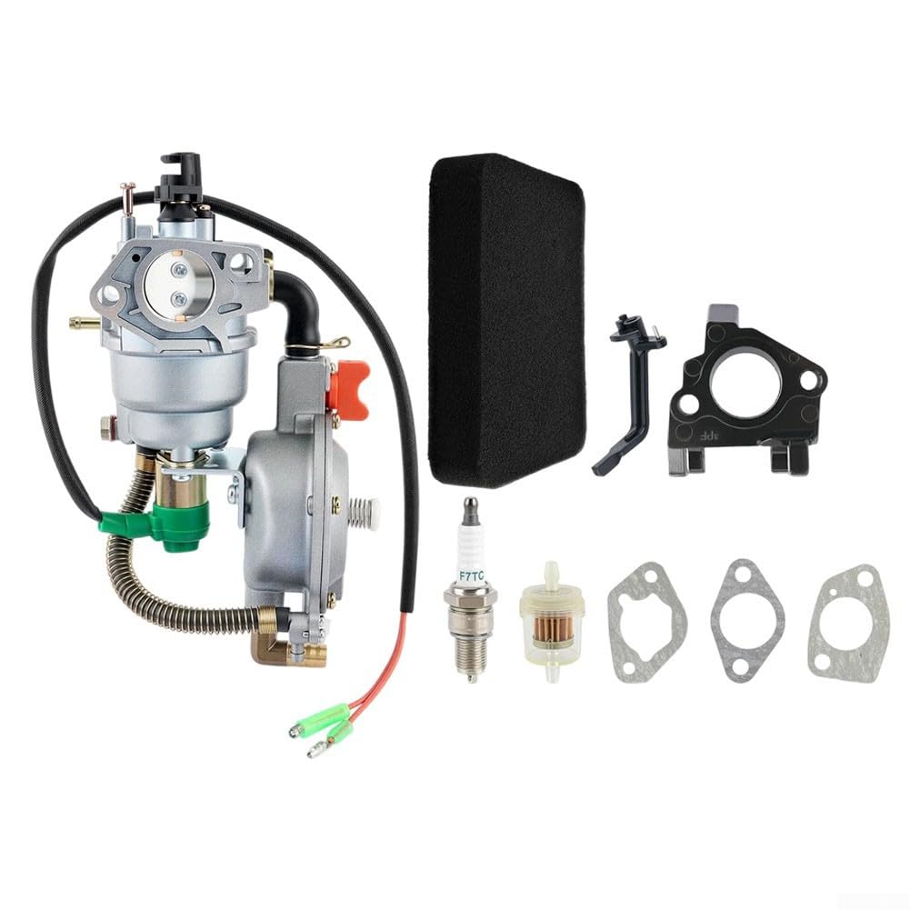 Kit de carburador de combustible dual de 4,5 kW a 10 kW para convertir a GLP y gas natural, apto para modelos de generadores comunes de otros fabricantes.