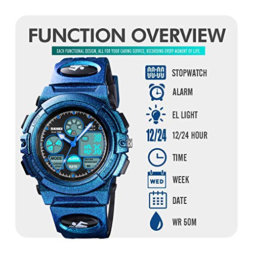 image for cofuo Army Gifts for Boys, Kids Military Digital Sport Waterproof Watc