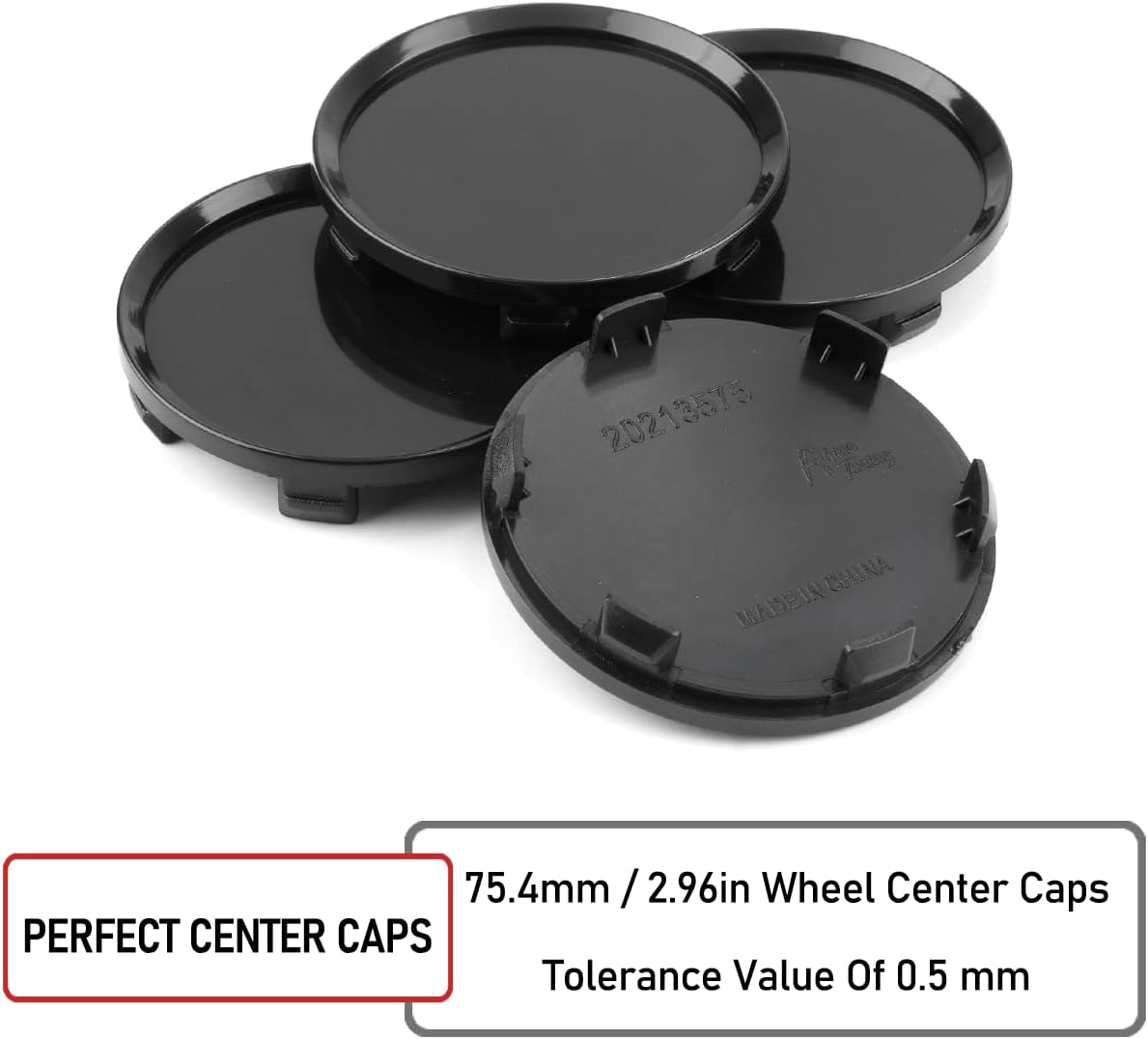RTRHINOTUNING 4 PCS 64mm Wheel Center Caps Compatible with Saturn Astra #93358015#13117069#09179670#09179671, OD: 2.5"(64 mm) ID: 2.4"(61 mm) Black