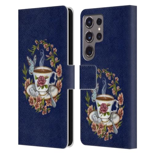Carcasa de cuero tipo libro Samsung Galaxy S24 Ultra ideal para cafetería