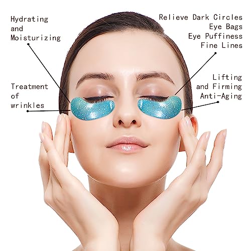 Under Eye Patches for Puffy eyes, 10Pairs eye gel pads for Dark Circles and Puffiness, High Hyaluron