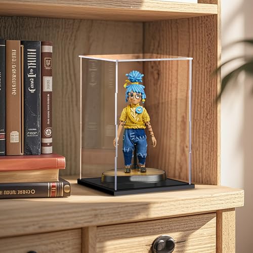 Image of Clear Acrylic Display Case for Collectibles Assemble Doll Display Case Alternative Showcase for Lego Action Figures Model Statues Home Storage (8x8x12 inch; 20x20x30 cm)