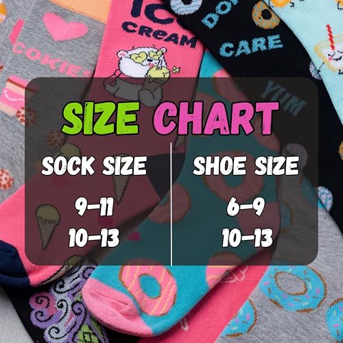 Image of Tipi Toe Women's Fun Patterned Dress Socks, 12-Pack Lightweight Colorful Crew Socks, Casual Novelty Assorted Designs