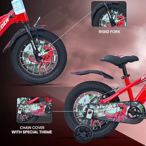 Image of Stryder 14T Rexy Kids Cycle | Age 3-5 Years | Height 36-40″ | Red /Black