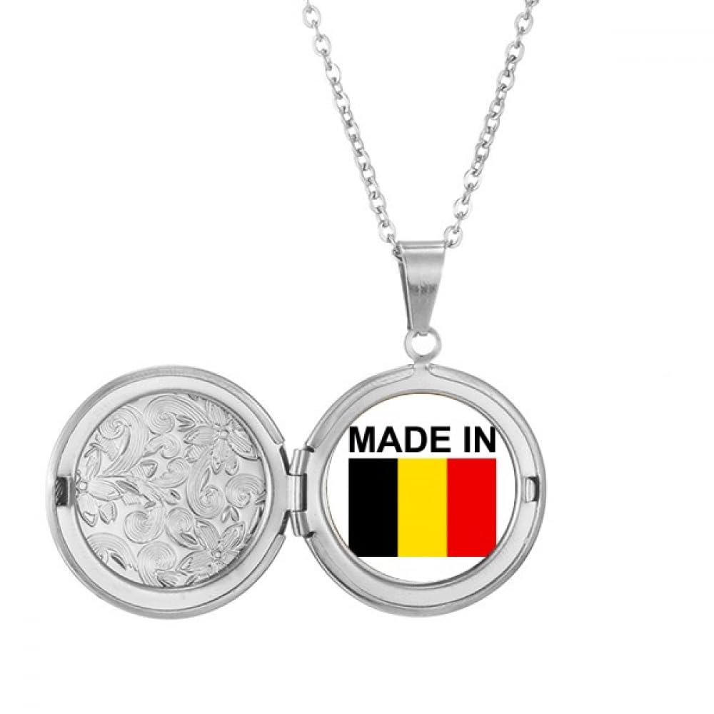 Médaillon d'amour motif Belgique aux finitions de prestige