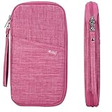 Voyage sans stress : au lieu de tâtonner avec plusieurs portefeuilles et organiseurs, utilisez un portefeuille de voyage à la place. Gardez vos billets sans plis et votre passeport intact pendant que vous voyagez. ***Veuillez noter que les nuances de couleur du produit peuvent varier***