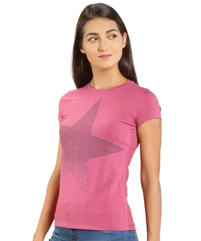 Image of Lyra Women's Cotton Regular Fit T-Shirt