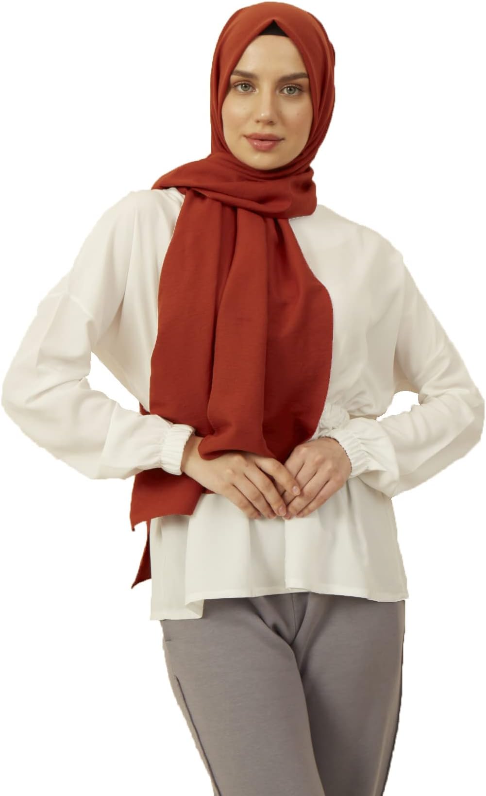 MADAME POLO Luxury Scarf Hijab Muslim Islamic Arabic Scarf Hijab Abaya Abaya Shawl Scarf Soft, One Size - 75 x 190-195 cm