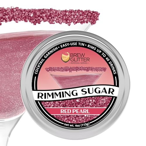 Brew Glitter Red Rimming Sugar Cocktail Garnish 4oz